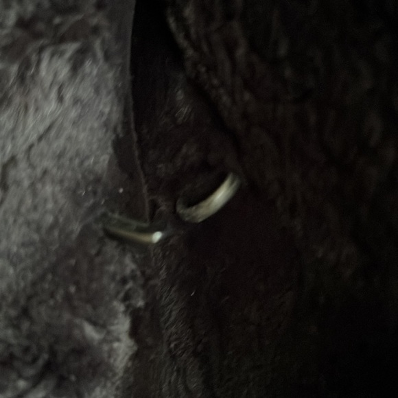 Solid black real mink coat - Picture 4 of 9